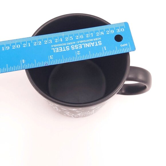 Disney Parks Black Chalkboard Mug Believe in Magic Be Our Guest Never Grow Up - Picture 7 of 9